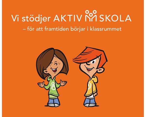 Vi stödjer Aktiv Skola